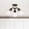 Nuvo Starlight 3-Light Semi Flush Mount, E26 60W, Matte Black, Clear Seeded 60/7684 - alternate 7